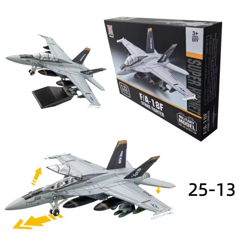 1:72 F-18 Super Hornet Attack Aircraft DIY Model Kit