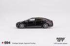 Mini GT #694 1:64 Mercedes-Benz EQS 580 4MATIC Black Diecast Model Car