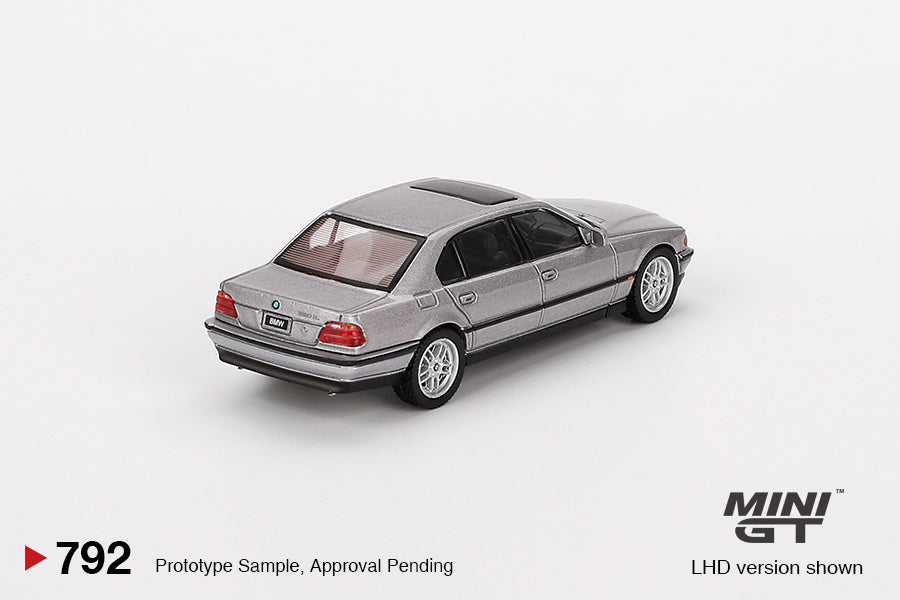 Mini GT 792  MGT00792 Bangladesh BMW 750IL Aspen Silver Metallic Diecast Model Car