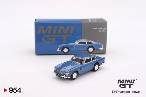 Mini GT #954 1:64 Aston Martin DBS Sierra Blue Diecast Model Car
