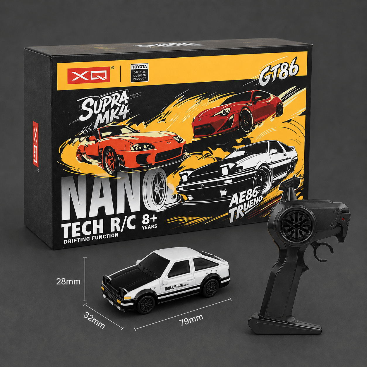 Officially Licensed Trueno AE86 4WD 1:64 Mini Drift Car price in bangladesh
