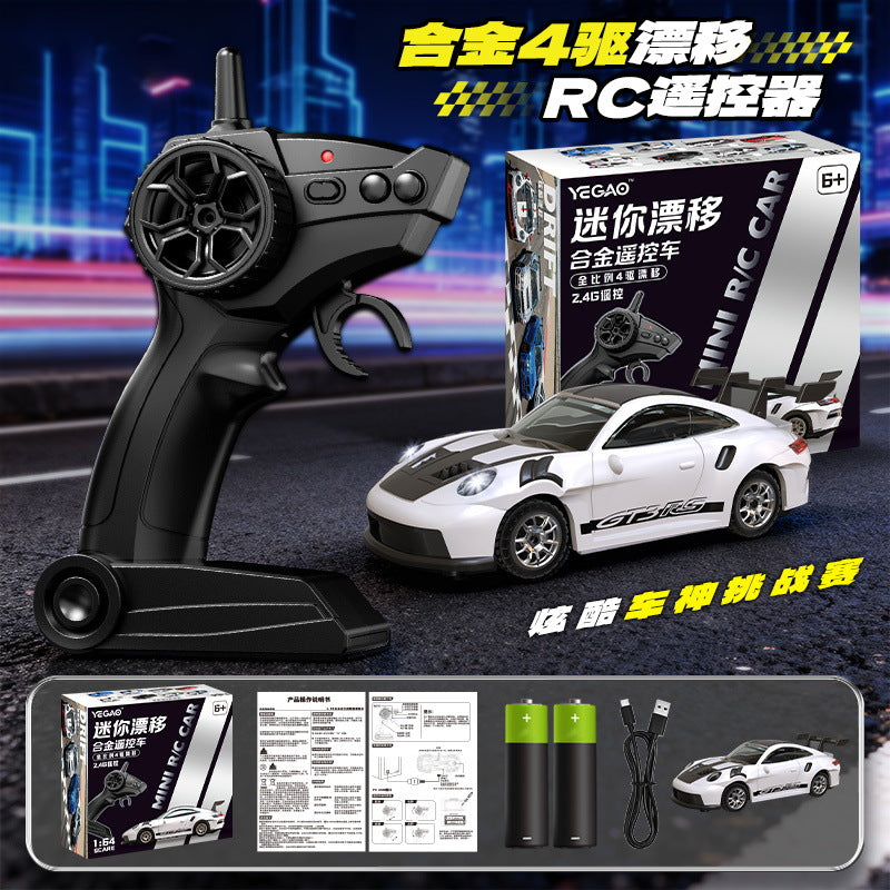 1:64 Alloy 4WD Metal Desktop Drift Car With Accessories