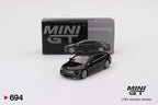 Mini GT #694 1:64 Mercedes-Benz EQS 580 4MATIC Black Diecast Model Car