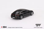 Mini GT #694 1:64 Mercedes-Benz EQS 580 4MATIC Black Diecast Model Car