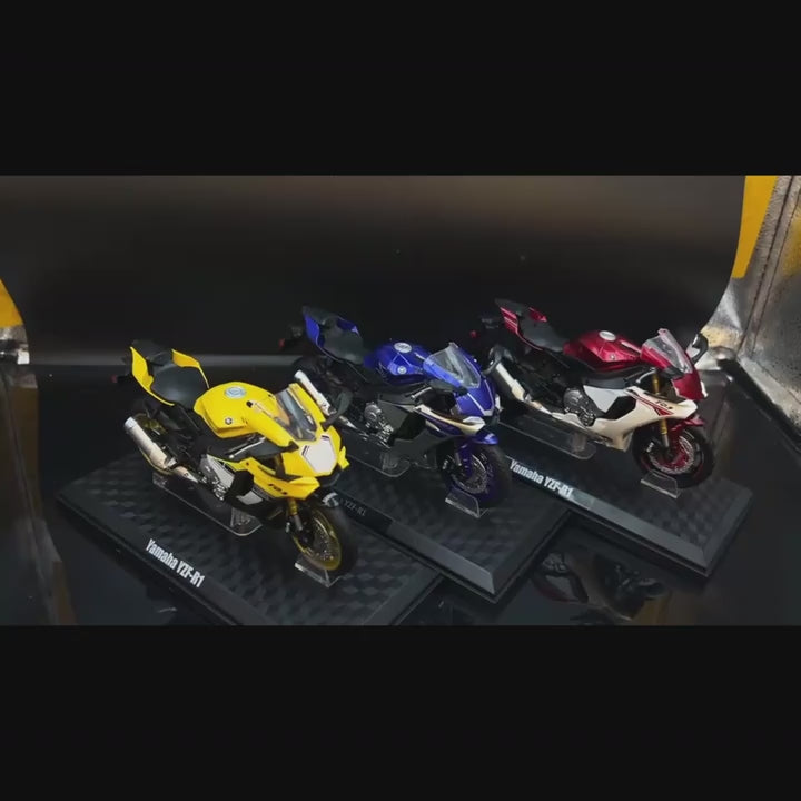 CCA 1:12 YAMAHA YZF-R1 Black Official Licensed Diecast Model Bike