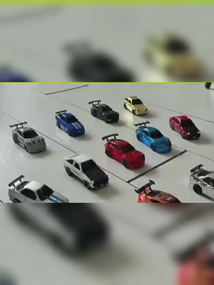 GT-R R34 1:64 Alloy 4WD Metal Desktop Drift Car Flat Remote