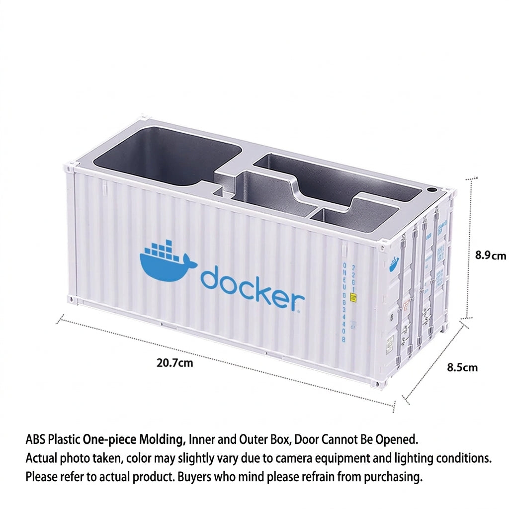 1:30 Scale Cargo Container Pen Holder Storage Box - Docker