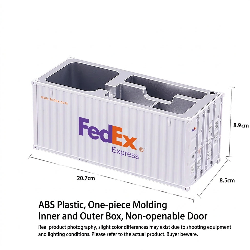 1:30 Scale Cargo Container Pen Holder Storage Box - FedEx