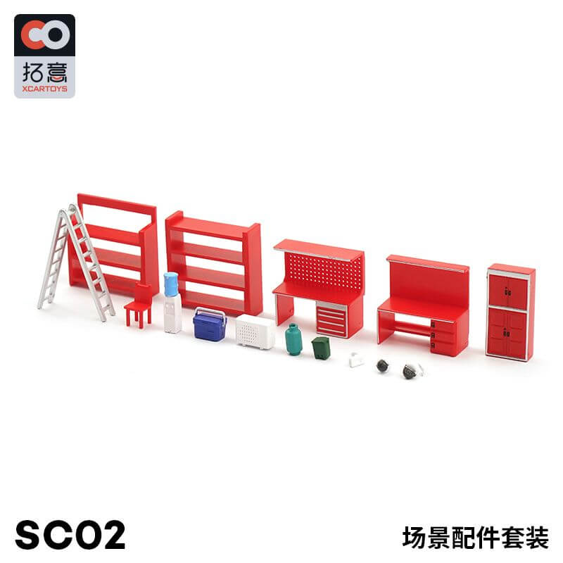 1/64 Scale Garage & Workshop Equipment XCARTOYS
