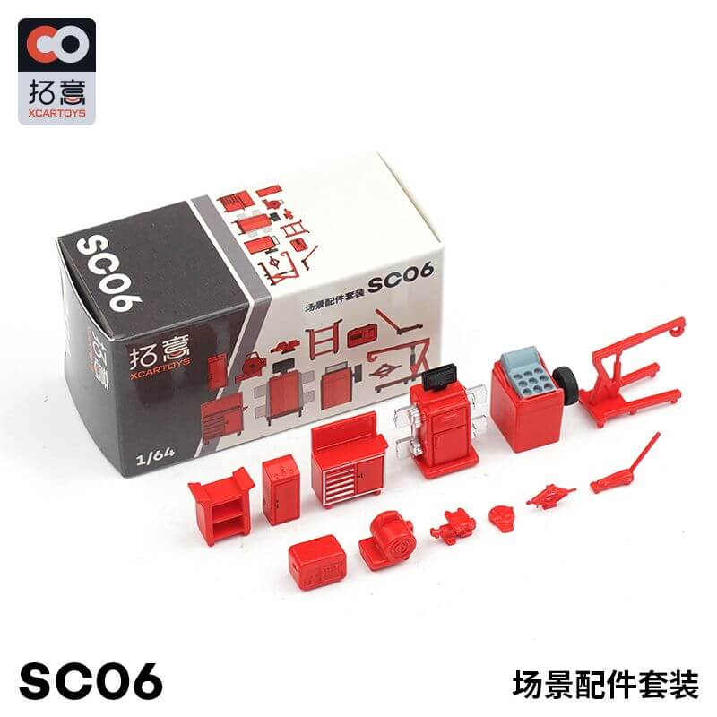 XCARTOYS 1/64 Scale Garage & Workshop Equipment (SC06)