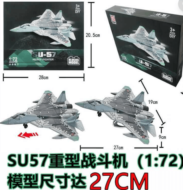 1:72 DIY Model SU-57 Heavy Fighter Model