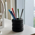 Tire-Themed Pen Holder