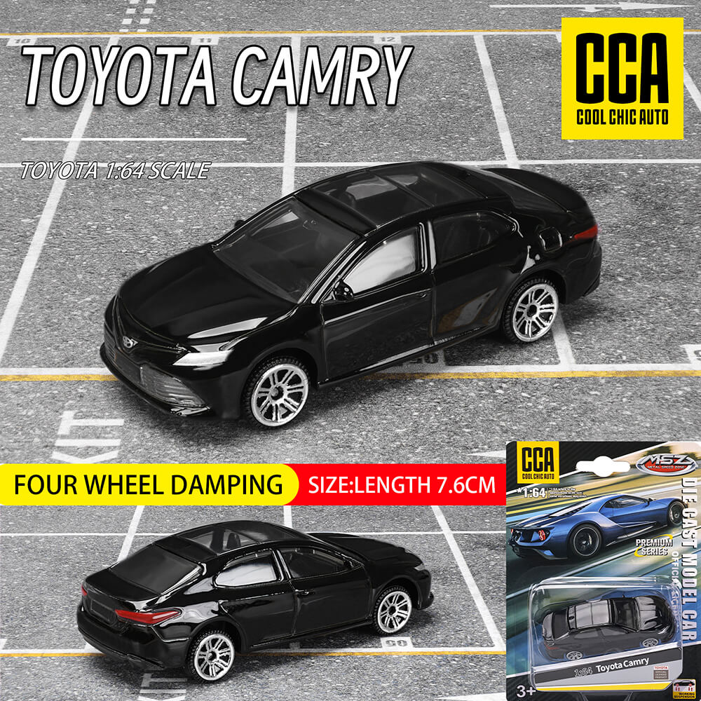 Toyota Camry Black Diecast Model Car Blister Pack