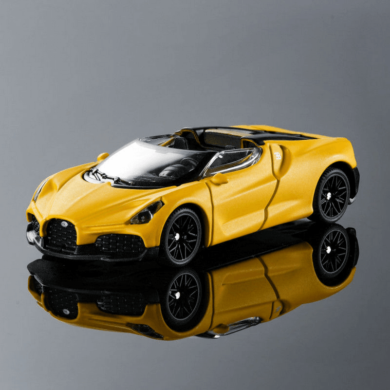 Bugatti Mistral Diecast Model Car Yellow