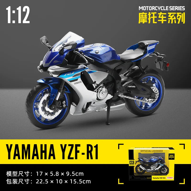 CCA 1:12 Yamaha YZF-R1 Yamaha Official Licensed Diecast Model Bike