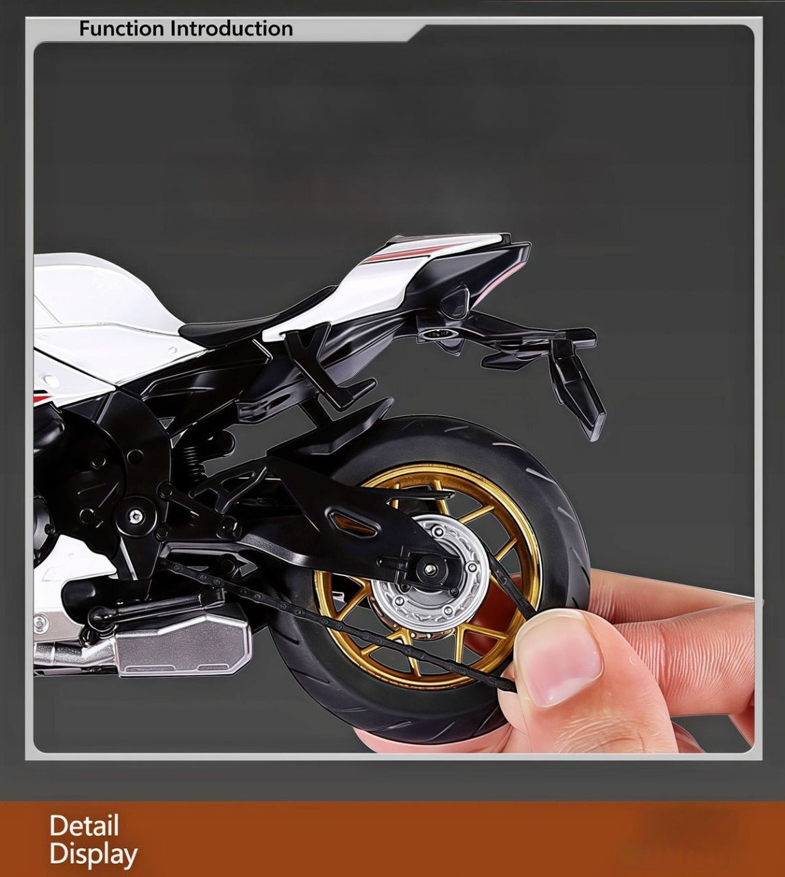 Yamaha R1 Diecast Model Bike Chain